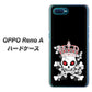 OPPO Reno A 高画質仕上げ 背面印刷 ハードケース【AG801 苺骸骨王冠（黒）】