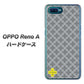 OPPO Reno A 高画質仕上げ 背面印刷 ハードケース【IB900  クロスドット_グレー】