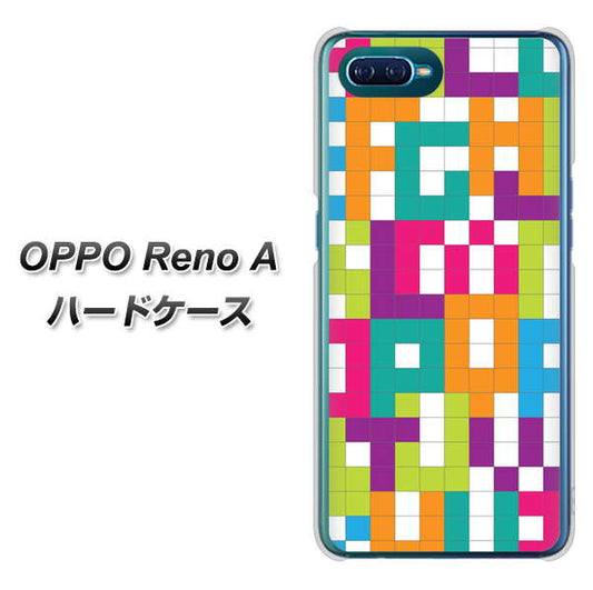 OPPO Reno A 高画質仕上げ 背面印刷 ハードケース【IB916  ブロックアルファベット】
