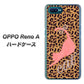 OPPO Reno A 高画質仕上げ 背面印刷 ハードケース【KG801  キャットレオパード（ブラウン）】