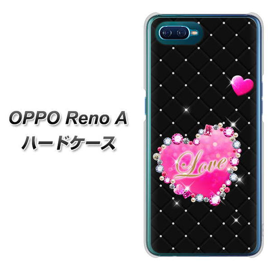 OPPO Reno A 高画質仕上げ 背面印刷 ハードケース【SC823 スワロデコ風プリント】