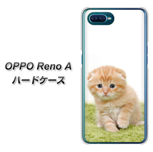 OPPO Reno A 高画質仕上げ 背面印刷 ハードケース【VA802 ネコこっそり】
