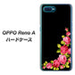 OPPO Reno A 高画質仕上げ 背面印刷 ハードケース【VA826 バラのフレーム(黒)】