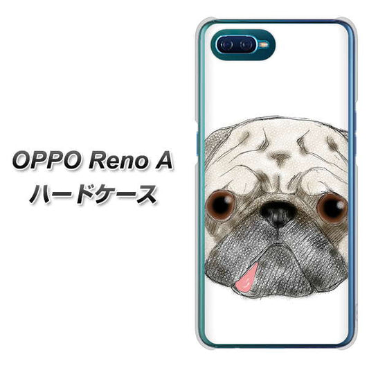 OPPO Reno A 高画質仕上げ 背面印刷 ハードケース【YD855 パグ01】