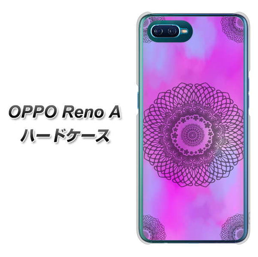 OPPO Reno A 高画質仕上げ 背面印刷 ハードケース【YJ344 レース】