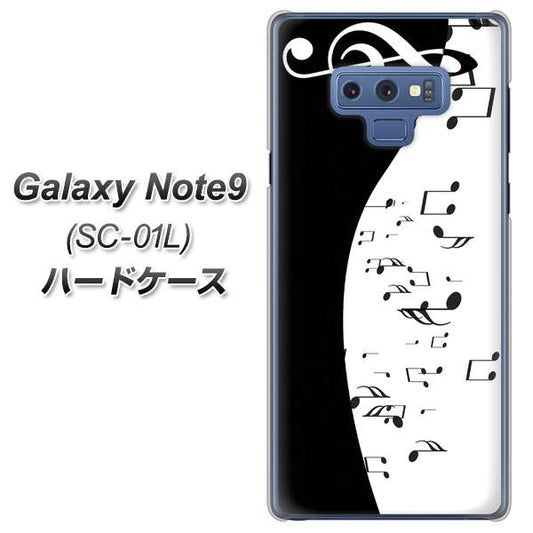docomo ギャラクシー ノート9 SC-01L 高画質仕上げ 背面印刷 ハードケース【114 モノトーンのリズム】