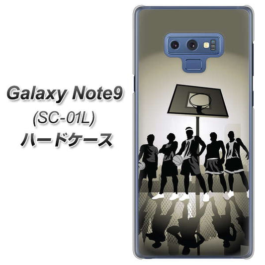 docomo ギャラクシー ノート9 SC-01L 高画質仕上げ 背面印刷 ハードケース【389 クールバスケ】