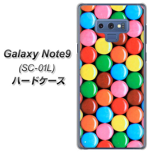 docomo ギャラクシー ノート9 SC-01L 高画質仕上げ 背面印刷 ハードケース【448 マーブルチョコ】