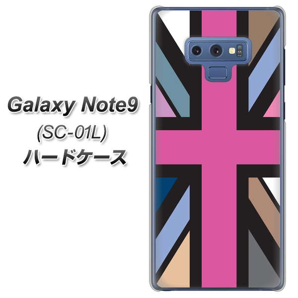 docomo ギャラクシー ノート9 SC-01L 高画質仕上げ 背面印刷 ハードケース【507 ユニオンジャック デスカラー】