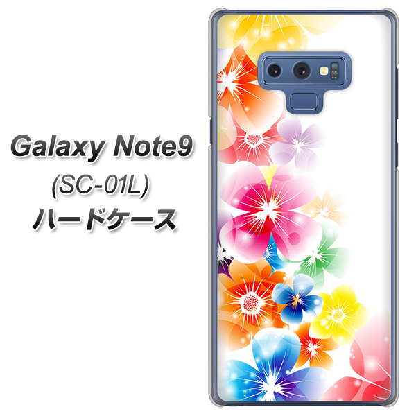 docomo ギャラクシー ノート9 SC-01L 高画質仕上げ 背面印刷 ハードケース【1209 光と花】