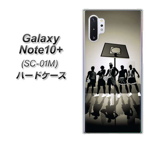 docomo ギャラクシー ノート10+ SC-01M 高画質仕上げ 背面印刷 ハードケース【389 クールバスケ】
