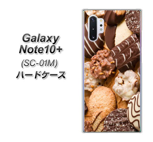 docomo ギャラクシー ノート10+ SC-01M 高画質仕上げ 背面印刷 ハードケース【442 クッキー mix】