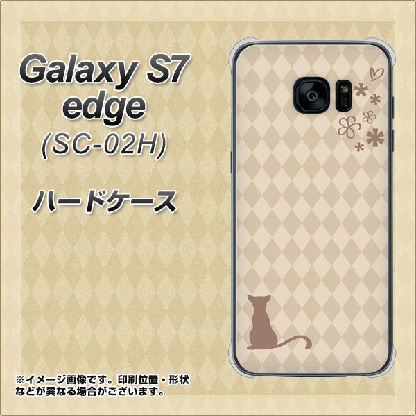 docomo ギャラクシーS7エッジ SC-02H 高画質仕上げ 背面印刷 ハードケース【516 ワラビー】