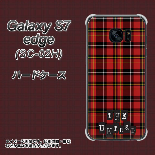 docomo ギャラクシーS7エッジ SC-02H 高画質仕上げ 背面印刷 ハードケース【547 THEチェック】