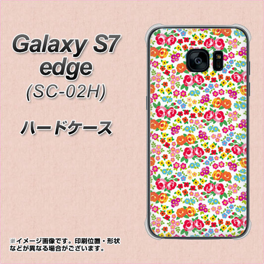 docomo ギャラクシーS7エッジ SC-02H 高画質仕上げ 背面印刷 ハードケース【777 マイクロリバティプリントWH】