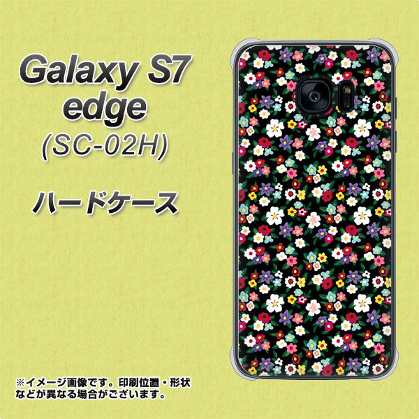 docomo ギャラクシーS7エッジ SC-02H 高画質仕上げ 背面印刷 ハードケース【778 マイクロリバティプリントBK】