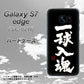 docomo ギャラクシーS7エッジ SC-02H 高画質仕上げ 背面印刷 ハードケース【OE806 一球入魂 ブラック】