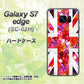 docomo ギャラクシーS7エッジ SC-02H 高画質仕上げ 背面印刷 ハードケース【SC801 ユニオンジャック リアルフラワー】