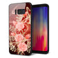 docomo ギャラクシー S8 SC-02J 強化ガラス＆TPUスマホケース ガラプリ【VA824 魅惑の蝶とピンクのバラ】