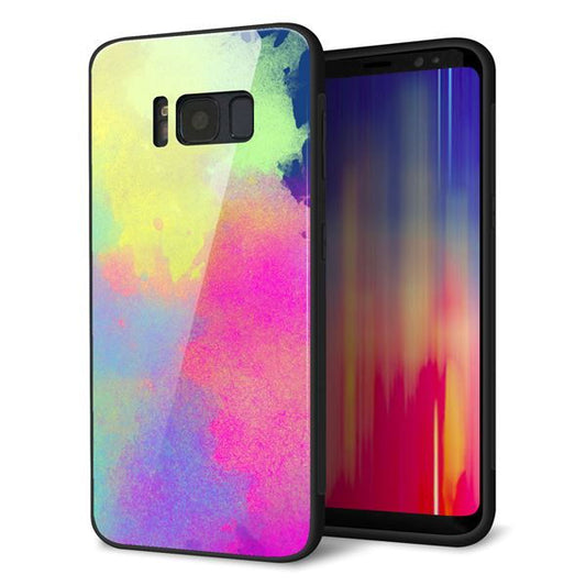 docomo ギャラクシー S8 SC-02J 強化ガラス＆TPUスマホケース ガラプリ【YJ294 デザイン色彩】