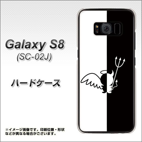 docomo ギャラクシー S8 SC-02J 高画質仕上げ 背面印刷 ハードケース【027 ハーフデビット】