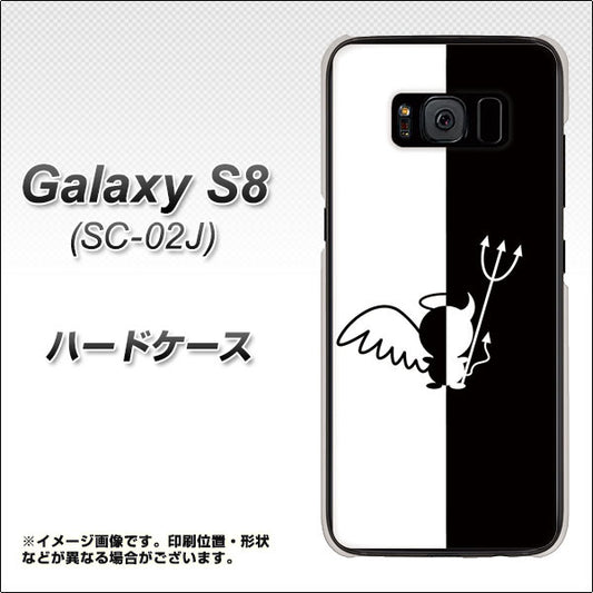 docomo ギャラクシー S8 SC-02J 高画質仕上げ 背面印刷 ハードケース【027 ハーフデビット】