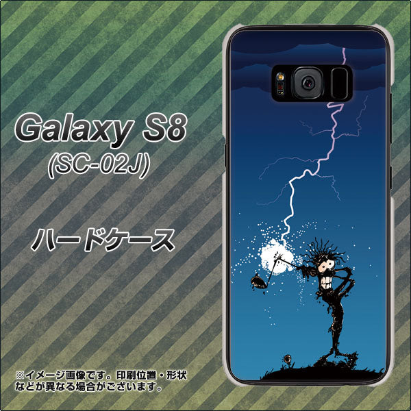 docomo ギャラクシー S8 SC-02J 高画質仕上げ 背面印刷 ハードケース【417 ゴルファーの苦難】