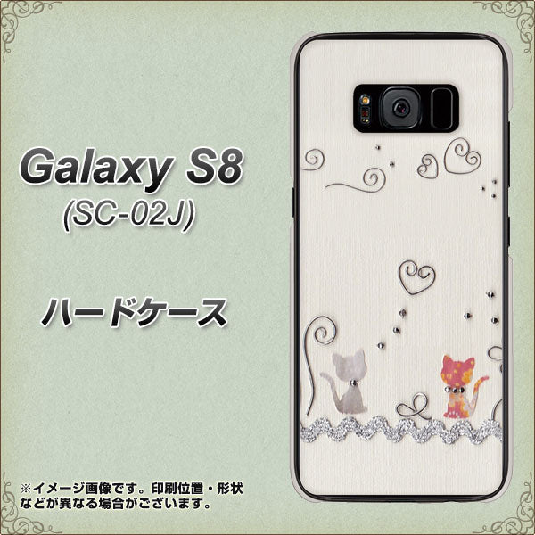 docomo ギャラクシー S8 SC-02J 高画質仕上げ 背面印刷 ハードケース【1103 クラフト写真ネコ】