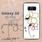 docomo ギャラクシー S8 SC-02J 高画質仕上げ 背面印刷 ハードケース【OE800 flower】