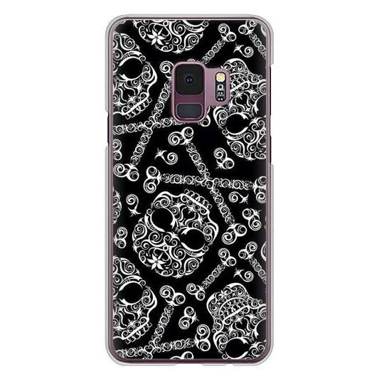 Galaxy S9 SC-02K docomo 高画質仕上げ 背面印刷 ハードケース 【363 ドクロの刺青】