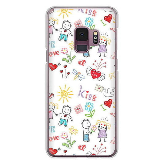 Galaxy S9 SC-02K docomo 高画質仕上げ 背面印刷 ハードケース カップル＆ファミリー