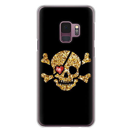 Galaxy S9 SC-02K docomo 高画質仕上げ 背面印刷 ハードケース 【1082 海賊ドクロ】