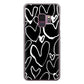 Galaxy S9 SC-02K docomo 高画質仕上げ 背面印刷 ハードケース 【1124 ハート BK＆WH】