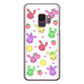 Galaxy S9 SC-02K docomo 高画質仕上げ 背面印刷 ハードケース むかいあぐる フルーツうさぎのブルーラビッツ