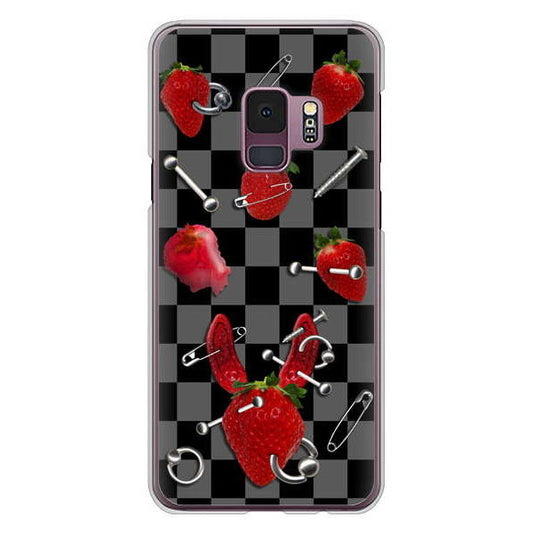Galaxy S9 SC-02K docomo 高画質仕上げ 背面印刷 ハードケース むかいあぐる 苺パンク