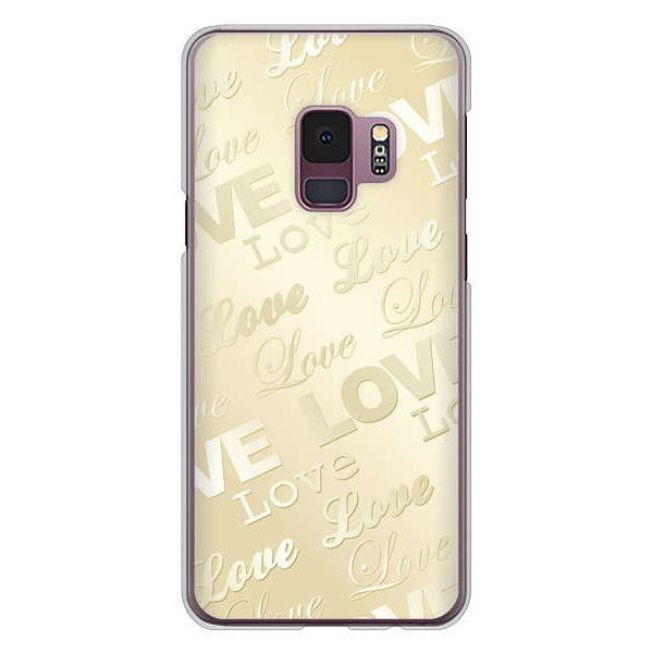 Galaxy S9 SC-02K docomo 高画質仕上げ 背面印刷 ハードケース エンボス風LOVEリンク