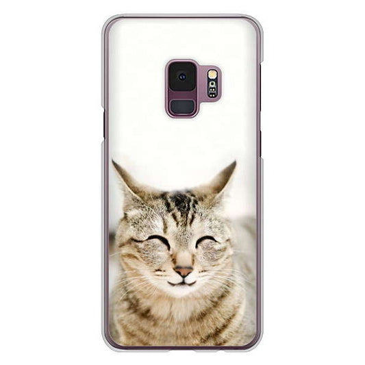 Galaxy S9 SC-02K docomo 高画質仕上げ 背面印刷 ハードケース 【VA801 笑福ねこ】