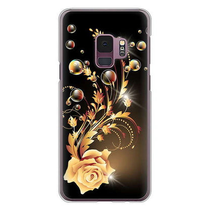 Galaxy S9 SC-02K docomo 高画質仕上げ 背面印刷 ハードケース ロマンチックなバラ