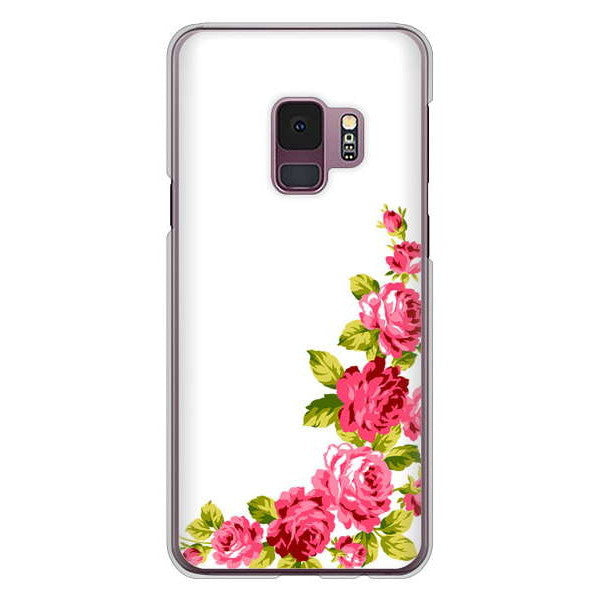 Galaxy S9 SC-02K docomo 高画質仕上げ 背面印刷 ハードケース ロマンチックなバラ