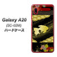 docomo ギャラクシー A20 SC-02M 高画質仕上げ 背面印刷 ハードケース【174 天の川の金魚】