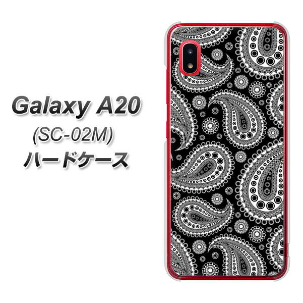 docomo ギャラクシー A20 SC-02M 高画質仕上げ 背面印刷 ハードケース【421 ベイズリー】
