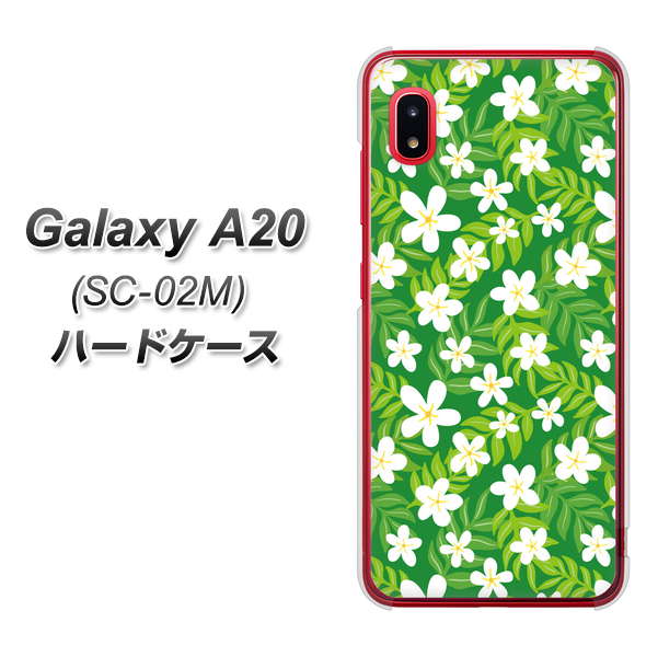 docomo ギャラクシー A20 SC-02M 高画質仕上げ 背面印刷 ハードケース【760 ジャスミンの花畑】