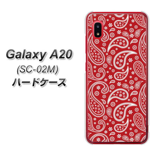 docomo ギャラクシー A20 SC-02M 高画質仕上げ 背面印刷 ハードケース【765 ペイズリーエンジ】