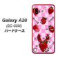 docomo ギャラクシー A20 SC-02M 高画質仕上げ 背面印刷 ハードケース【AG832 苺パンク（ピンク）】