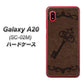 docomo ギャラクシー A20 SC-02M 高画質仕上げ 背面印刷 ハードケース【EK824  レザー風アンティークキー】