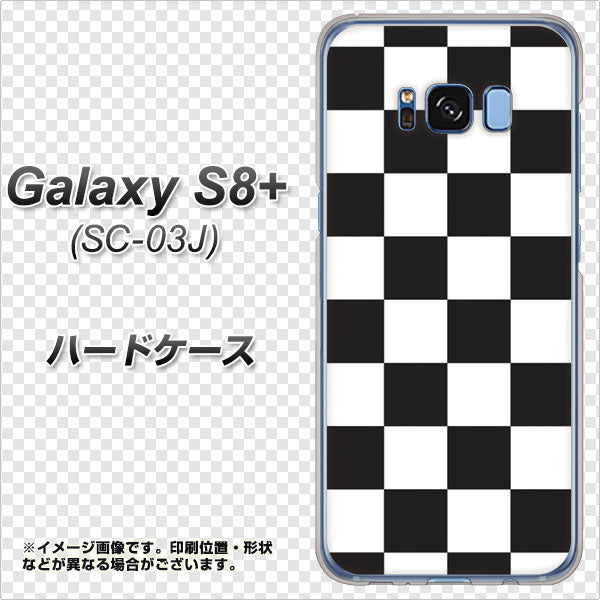 docomo ギャラクシー S8 プラス SC-03J 高画質仕上げ 背面印刷 ハードケース【151 フラッグチェック】