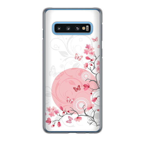 Galaxy S10 SC-03L docomo 高画質仕上げ 背面印刷 ハードケース バタフライ