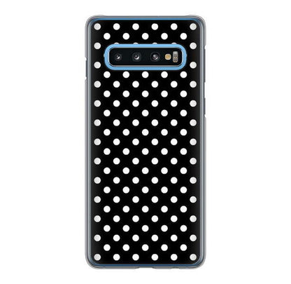 Galaxy S10 SC-03L docomo 高画質仕上げ 背面印刷 ハードケース シンプル柄（水玉）