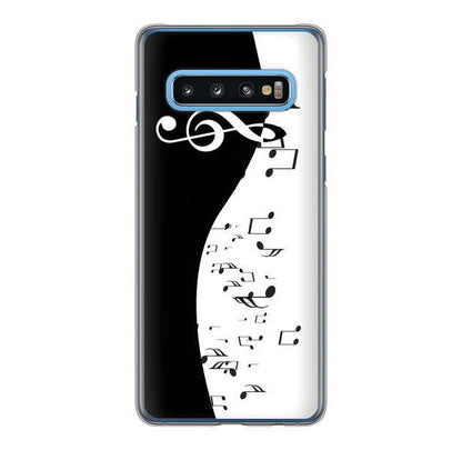 Galaxy S10 SC-03L docomo 高画質仕上げ 背面印刷 ハードケース 音符