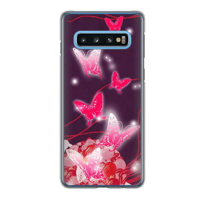 Galaxy S10 SC-03L docomo 高画質仕上げ 背面印刷 ハードケース バタフライ